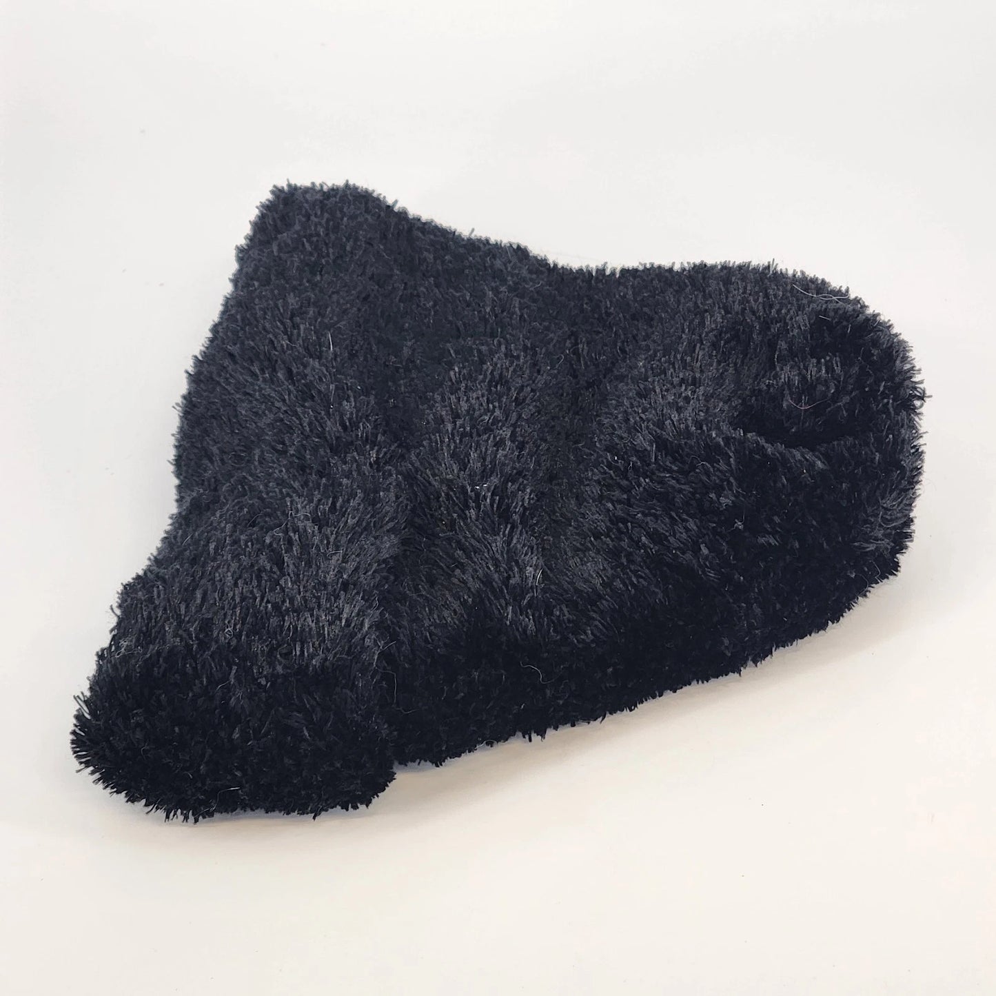 Black Sherpa Lined Beanie Hat Soft Warm Winter Cap Thermal Fleece Lining Unisex