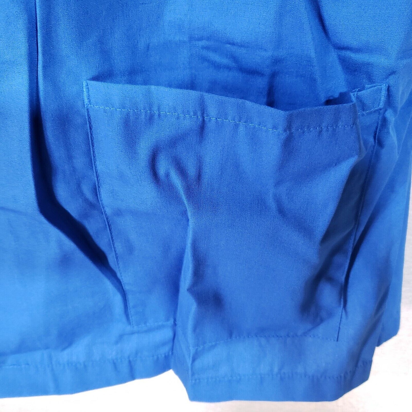 Royal Blue Women's Smock XL Fame Fabrics K72 ¾ Length Sleeves Counter Coat