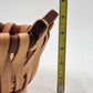 Oval Basket with Wooden Handles 12"x9" LaVeeda Hand Woven Rattan Wicker