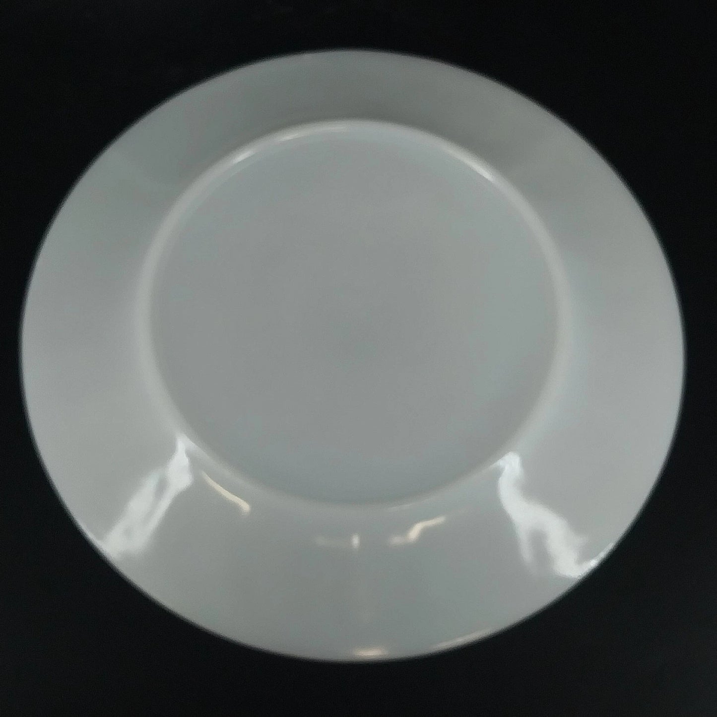 Vintage Oven Ware Milk Glass Dinner Plates Swirl Rim Set of 3