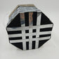 Dorset Rex Fifth Avenue Octagon Basket Weave Handbag Lucite Handle Vintage 1950s