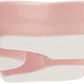 2 Pk Porcelain Pink Divided Serving Tray Appetizers 5 Compartments NEW 9.5"