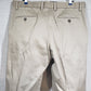 Dockers Straight Fit Flat Front Khaki Pants Tan No Cuff Cotton Men's Size 36x34