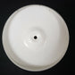 Enamel Ware Pot Lid ONLY White Black Metal Knob Vintage Cover Round 8-5/8" OD
