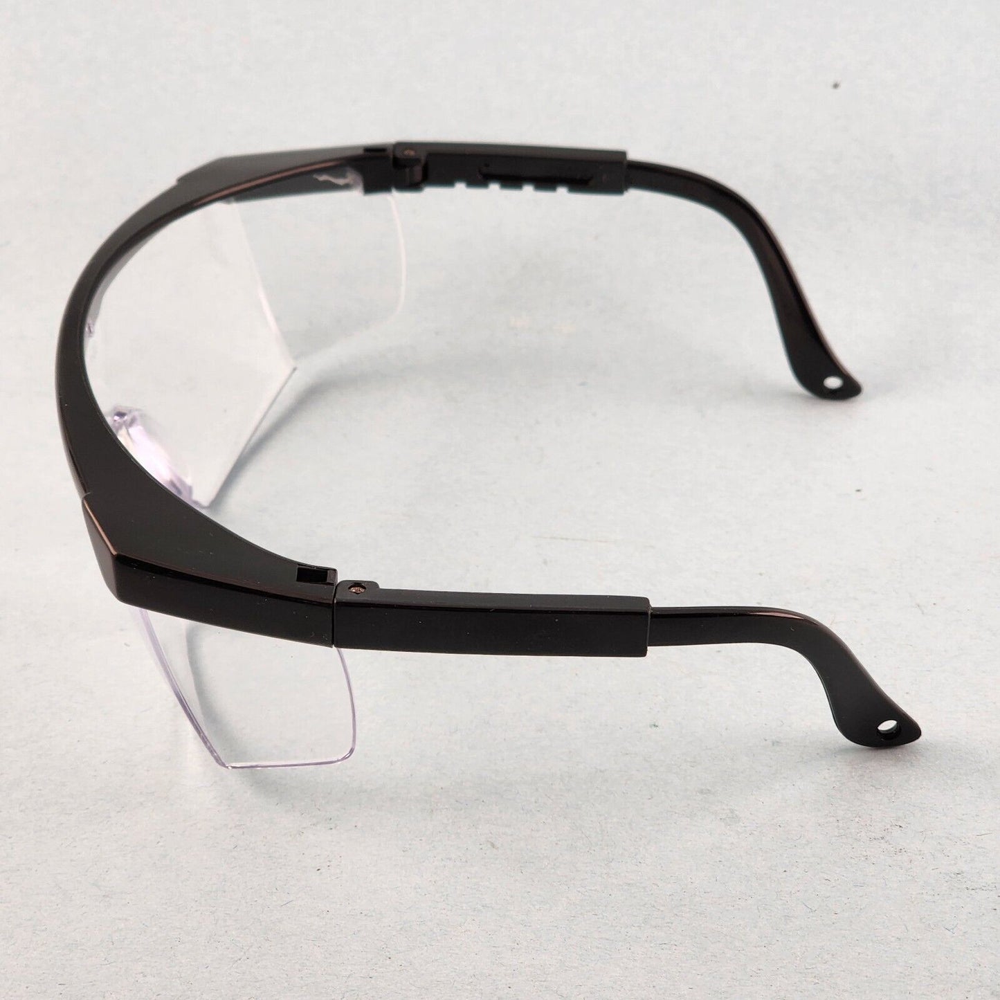 Gateway Strobe VS Traditional Visitor Safety Glasses Telescoping Temples Z87.1+ (Black Frame, Clear Lens)