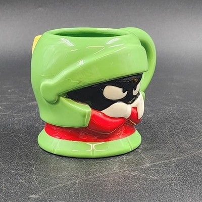 Marvin the Martian Coffee Tea Mug Cup Warner Bros WB Green Figural Ceramic China