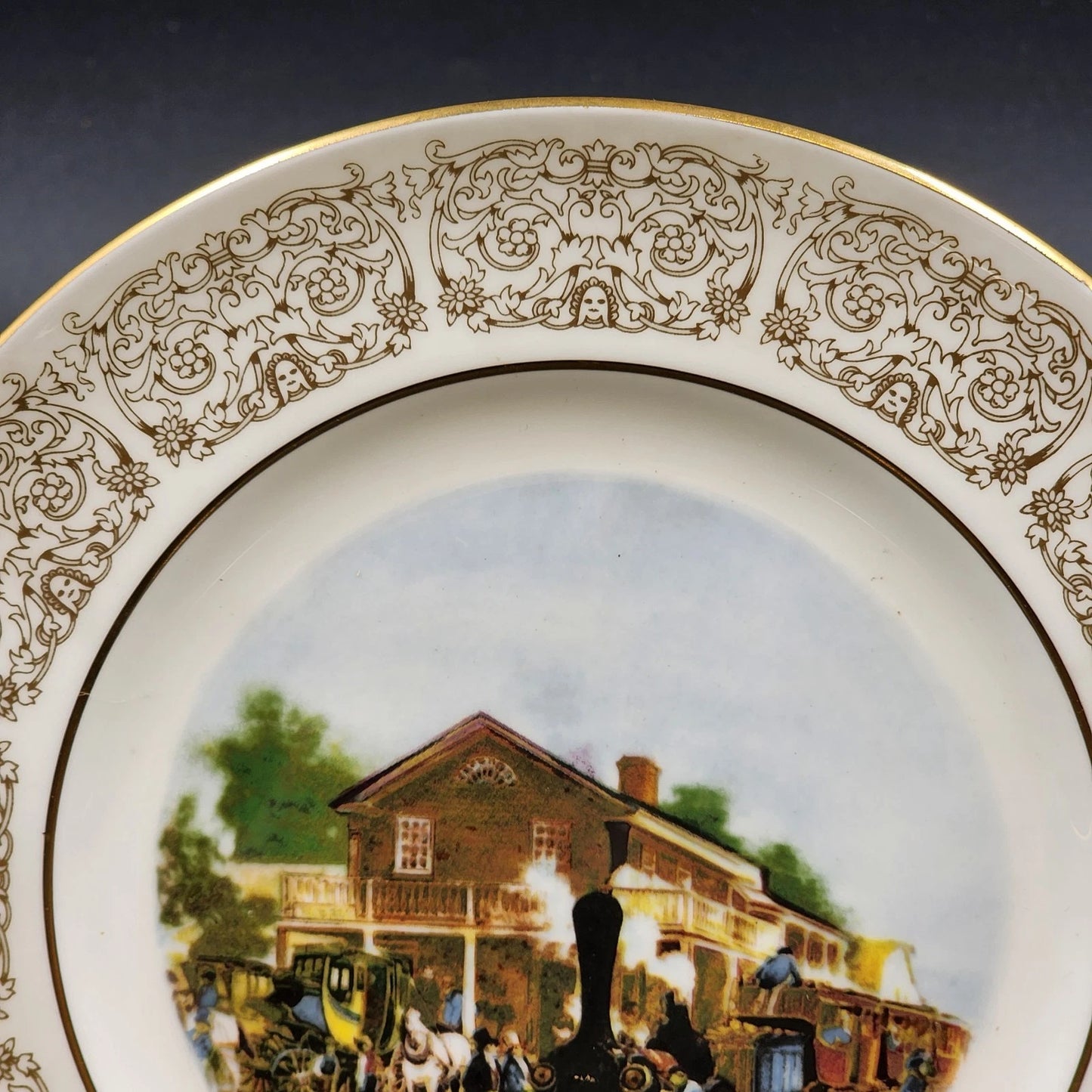 Wittnauer Collectors' Guild Plate DAA14 Childhood of Rapid Transit Bone China