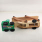 Melissa and Doug Wooden Toy Car Carrier Truck and Trailer Kids Classic No Cars