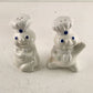 Pillsbury Doughboy 3 Pc Kitchen Set Spoon Rest Salt-Pepper Scouring Pad Holder