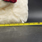 Santa Bear 2001 Kmart Christmas Plush Collectible White Teddy w Hat & Scarf 15"