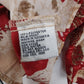 Jaipur Floral Blouse Women Medium Red Beige 3/4 Sleeve Button Front Top