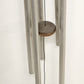 64" Wind Chime 5 Aluminum Tubes Ornate Wood Top Striker Blue Windsail Outdoor