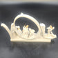 Napco Joy Nativity Musical Figurine Holy Family Wise Men Angel 9" Christmas Vtg