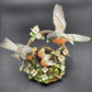 Robin Family San Francisco Music Box Porcelain Vtg OH WHAT A BEAUTIFUL MORNING