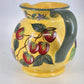 Claire Murray Bella Vita Ceramic Pitcher Hand Painted Floral Italy Style