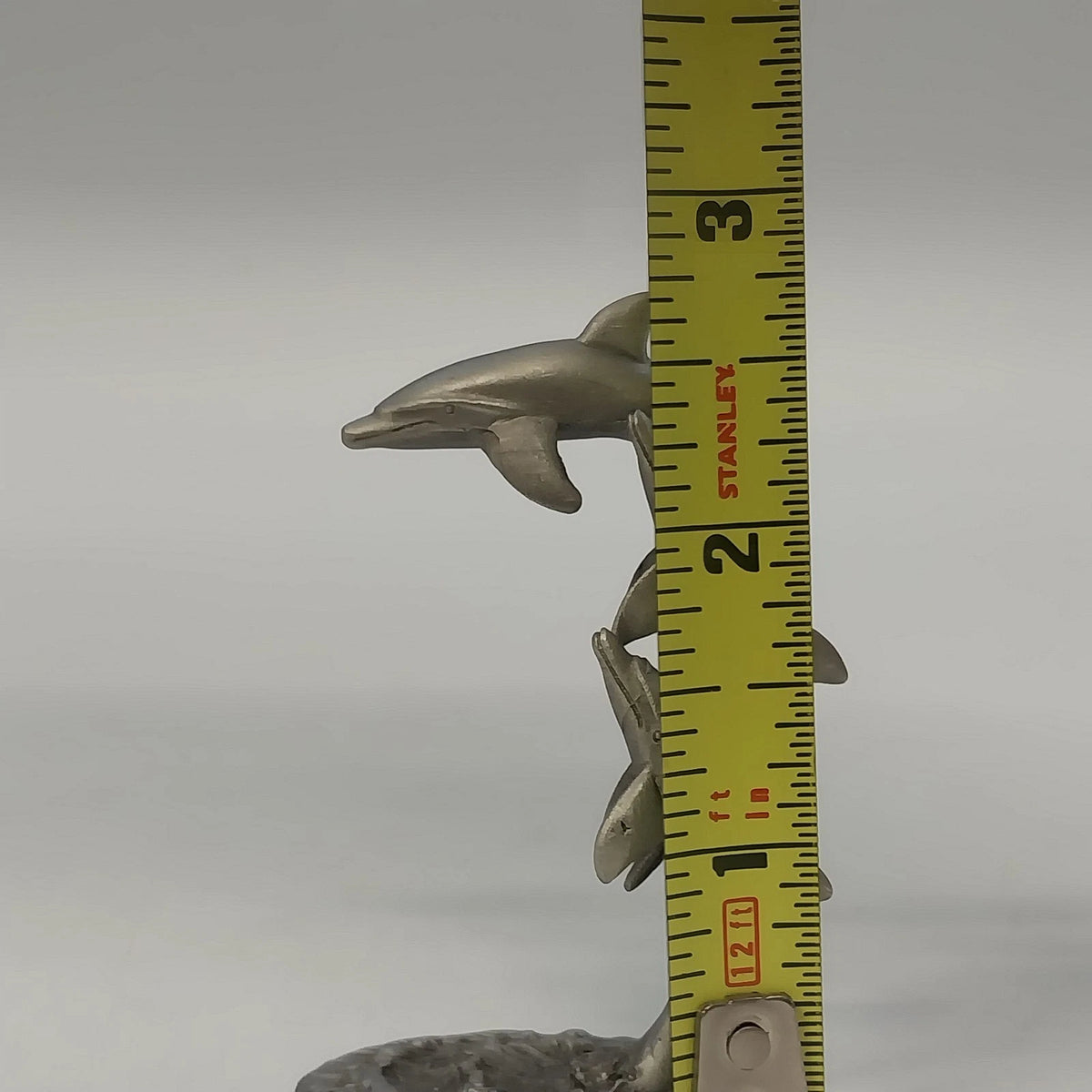 Spoontiques PP245 Pewter Three Dolphins Figurine 3" Ocean Decor Collectibe 1982