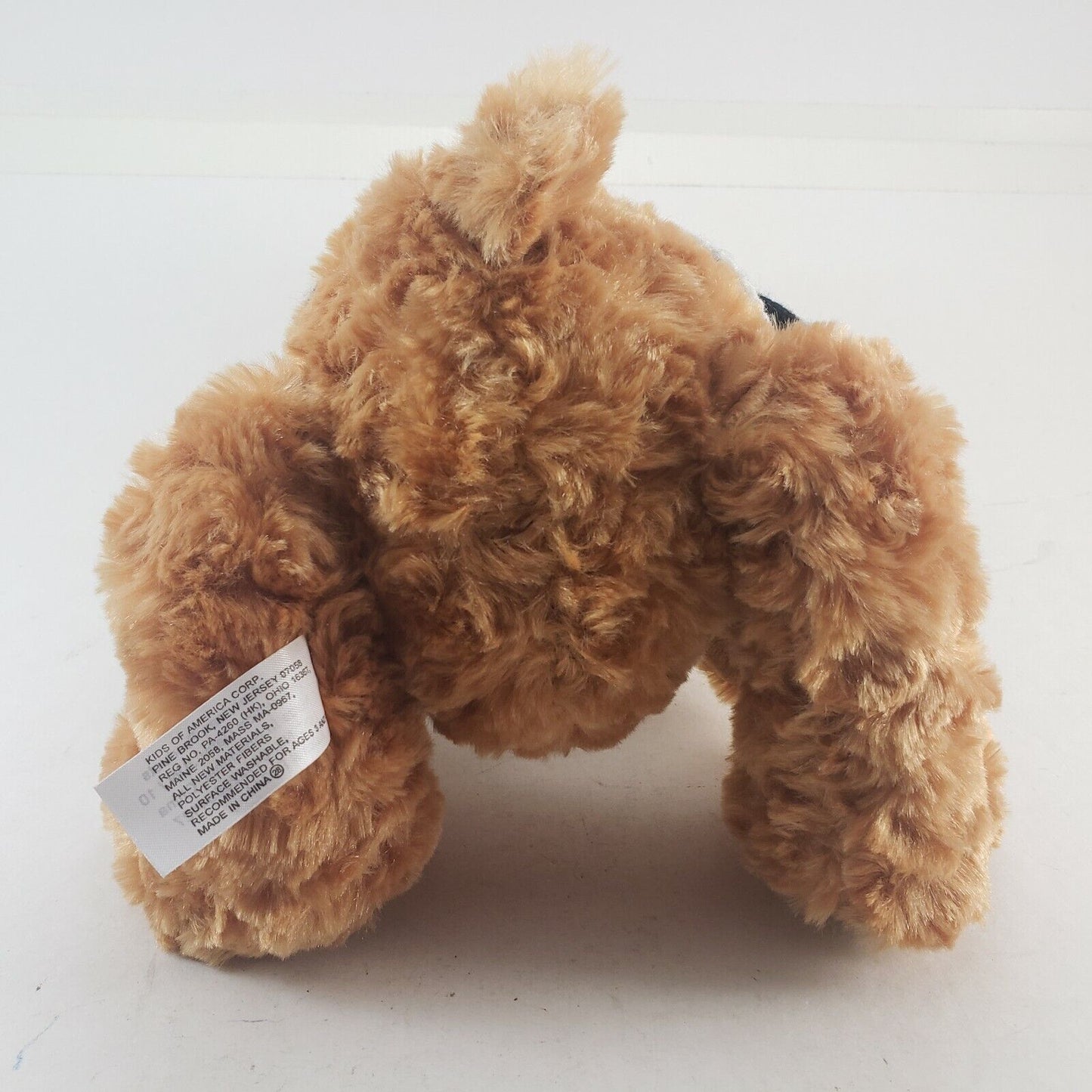 Holiday Home Brown Bear Plush Wearing Black Sweater 14" Long Stuffed Animal