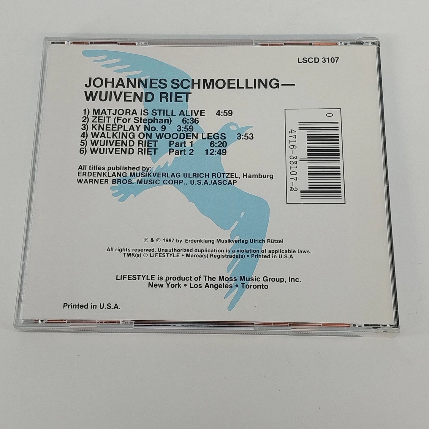Johannes Schmoelling Wuivend Riet CD Electronic Ambient Lifestyle Vintage