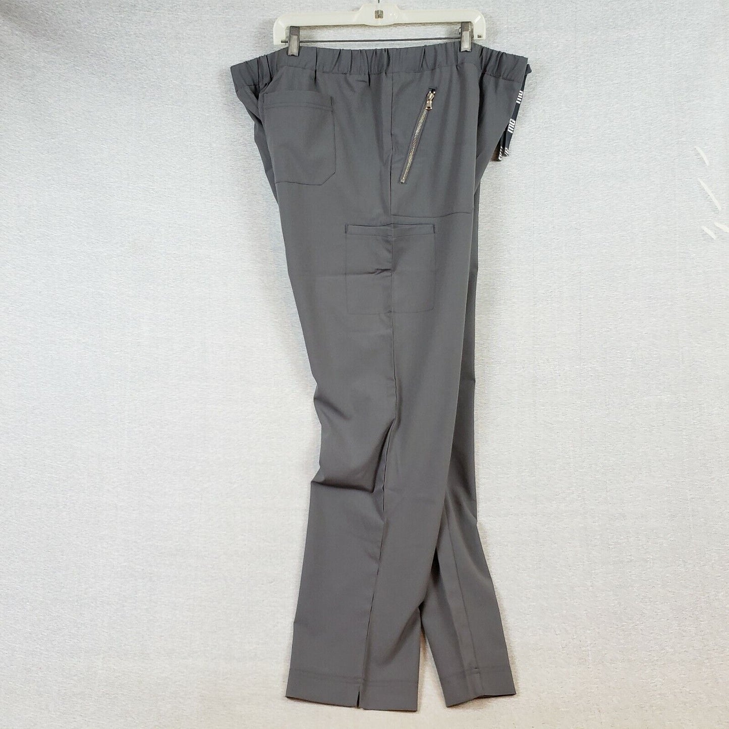 Medgear Material Girl Scrub Pants Womens 3XL Slim Leg Pewter NWT