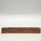 Indian Natural Wood Incense Burner 12.5" Brass Inlay Om Symbol Ash Catcher Vtg