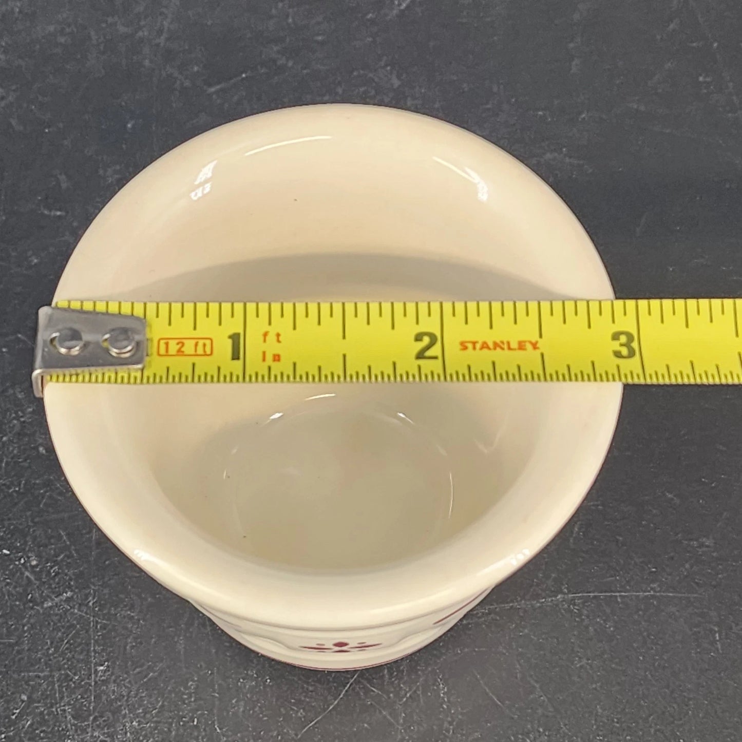 Longaberger Heritage Red Votive Cups Set 2 Pottery