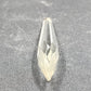2 Rock Icicle Spear Crystal Glass For Chandelier Prisms Wire Connectors 3.35”