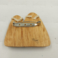 Hand Painted Wood Holy Family Manger Nativity Scene Brooch Pin 2" G.Hays Signed