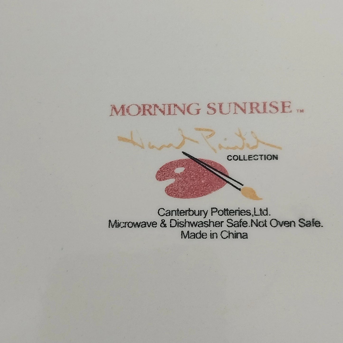 Canterbury Potteries Morning Sunrise Rooster Dinner Plate 11" Hand Painted