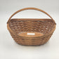 Longaberger Full-Size Maple Brown Crocus Basket w Plastic Protector Liner 2006