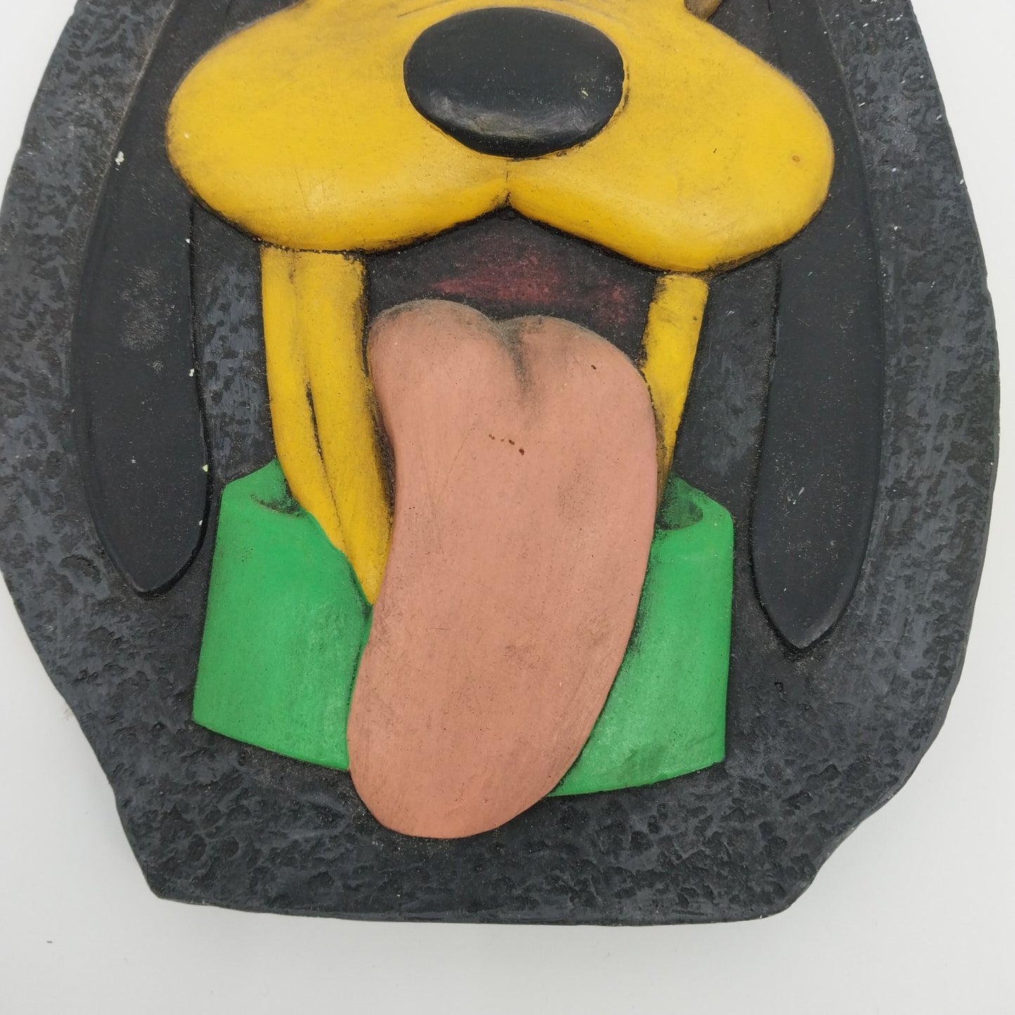 2011 Pluto Ceramic Wall Hanging Hand Painted Antiqued Stepping Stone