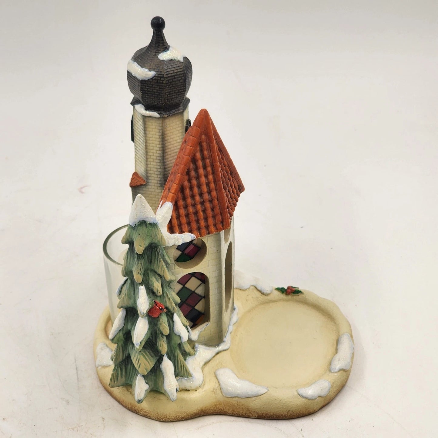 Goebel Hummel HUM 2134 Wintertime Duet Chapel Votive Music Box Exclusive Edition
