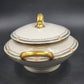 Covered Vegetable Serving Dish Old Abbey Limoges France Antique 12.5" Decorated