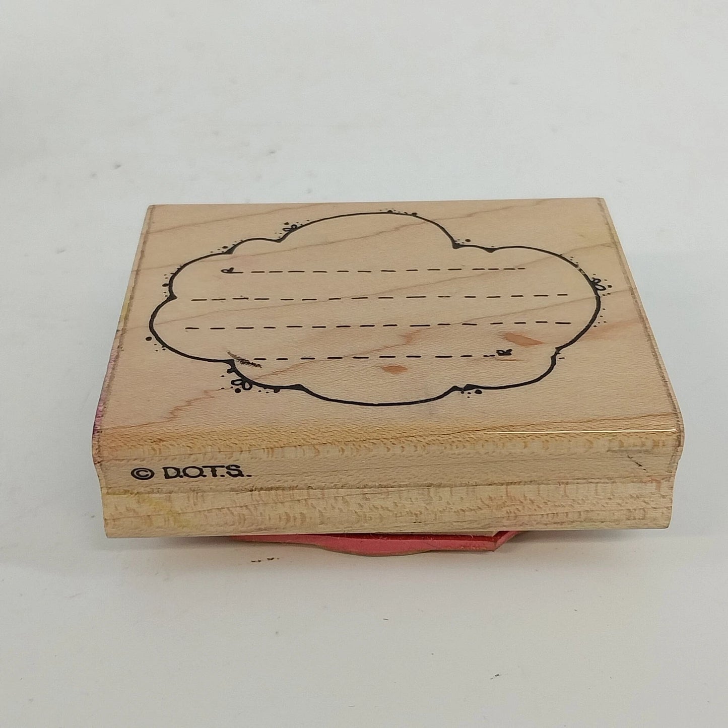 DOTS Wooden Rubber Stamp Set Camera Holiday Craft Stamps
