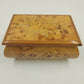Reuge Inlaid Wood Music Box Italy 4x5.5" 18-Note MEMORY Tune Cats