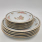 11 PC Floral Mist Fairfield Fine China Set 5 Dinner + 6 Bread Plates Yung Shen