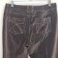 Ruff Hewn Brown Pants Womens Size 10 Cotton Faux Suede Feel Straight Leg Classic