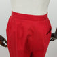 Liz Claiborne Lizsport Women's Red Cotton Slacks Size 4 High Rise Pleated leg