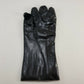 PVC Gloves 12 Pr Chemical Resistant Outer Cotton Inner Gauntlet Black Large 12"