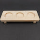 True Spirit Whiskey Tasting Flight Kit 3 Liquor Glasses 5 oz Wooden Tray Footed