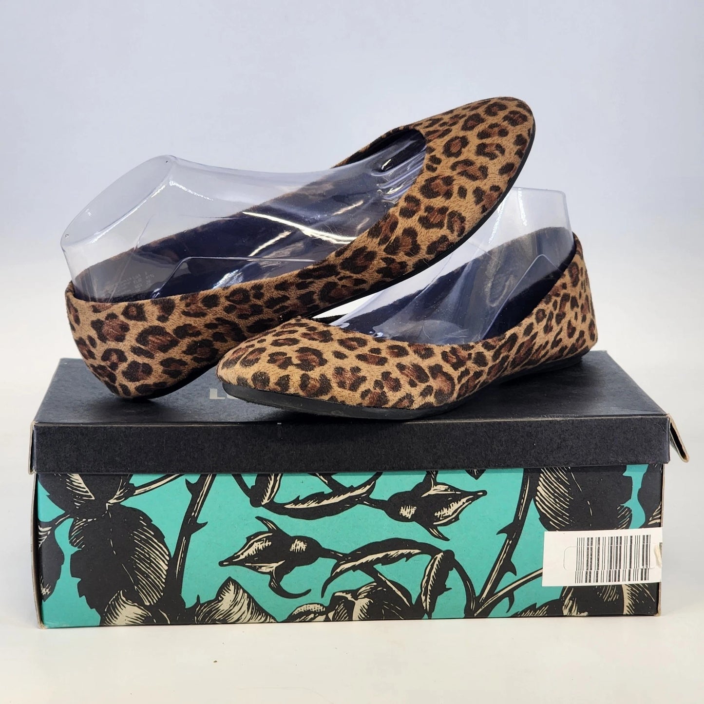 Lower East Side Leopard Print Loafers Women 9 Slip On Animal Print Flats Shoes