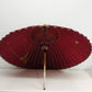 Japanese Wagasa Oiled Paper Umbrella Purplish Red Waterproof 39" Parasol Vintage