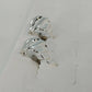 Napier Silver Tone Clip On Screw Back Earrings Swirl Half Hoop Polished Vintage