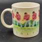 Jack Crompton Vintage White Ceramic Golf Mug Tea Cup 3.5" w Handle Golf Theme