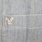 American Eagle Men’s Blue Denim Button-Front Shirt Size Large Athletic Fit China