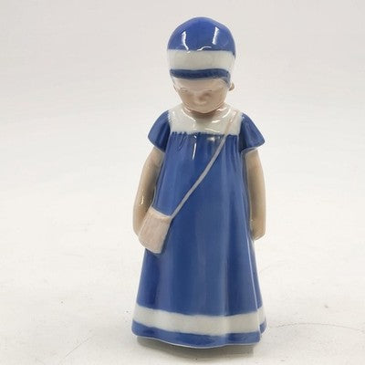 Else in Blue Dress Porcelain Figurine 1574 Royal Copenhagen Bing & Grondahl