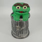 California Originals Oscar Grouch Trash Can Cookie Jar 11.5" Sesame Street Vtg