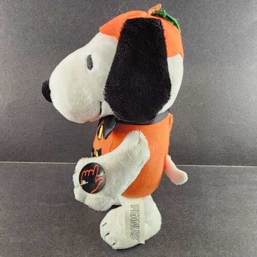 Peanuts Plush Halloween Snoopy Pumpkin Musical Animated Dancing Dan Dee New Batt