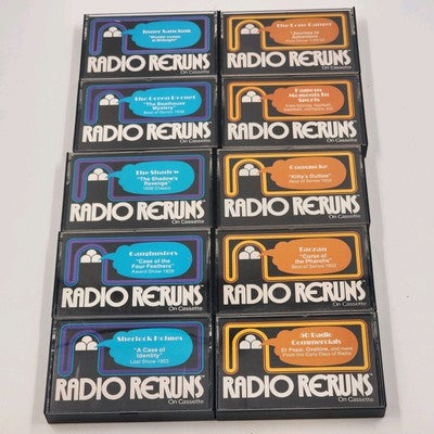 10 Vintage Radio Show Cassette Tapes The Shadow Lone Ranger Suspense + More