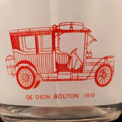 Classic Car Decanter Carafe 6" Tall Clear Frosted No Stopper 4 Images Circa 1900