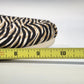 Toms Alpargata Women's 8 Canvas Slip On Flats Black Cream Zebra Cheetah Print